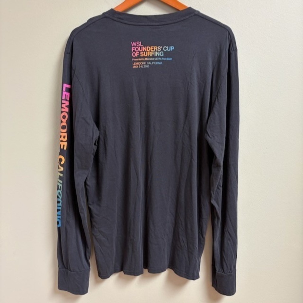 Outerknown Mens Long Sleeve Organic Cotton Shirt Size XL Logo Surf Beach Casual - Picture 2 of 8